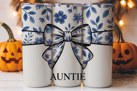 Auntie Niece Floral Tumbler Wrap: Graphics for Tumbler Wraps