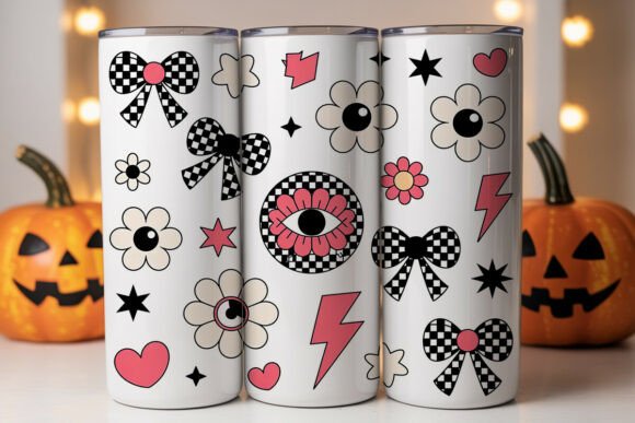 Checkered Emo Y2K 20oz Tumbler Wrap Graphics for Tumbler Wraps