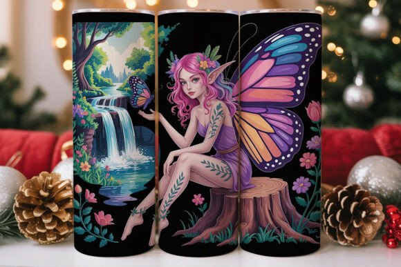 Enchanted Fairy Tumbler Wrap Graphics for Tumbler Wraps