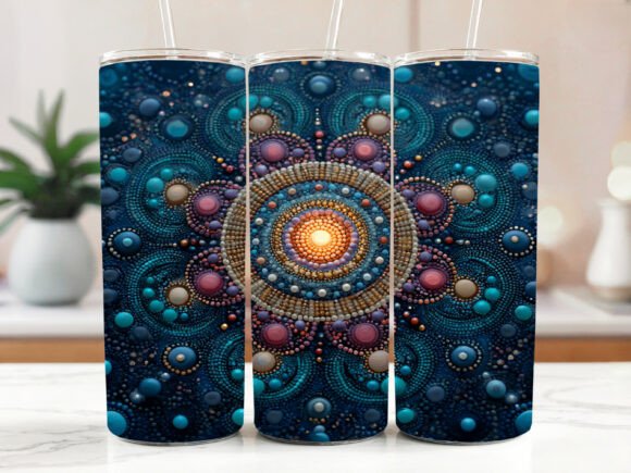 Floral Mandala Tumbler Wrap: Graphics & Tumbler Wraps