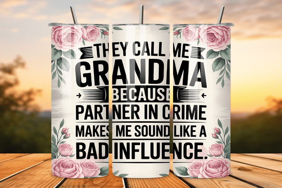 Funny Grandma Partner 20oz Tumbler Wrap Graphics Review