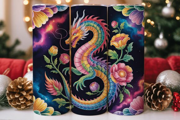 Magical Dragon Tumbler Wrap Graphics for Sellers