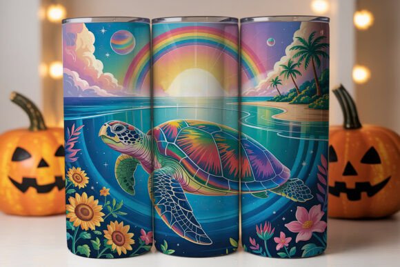 Magical Turtle Tumbler Wrap Graphics & Tumbler Wraps Review