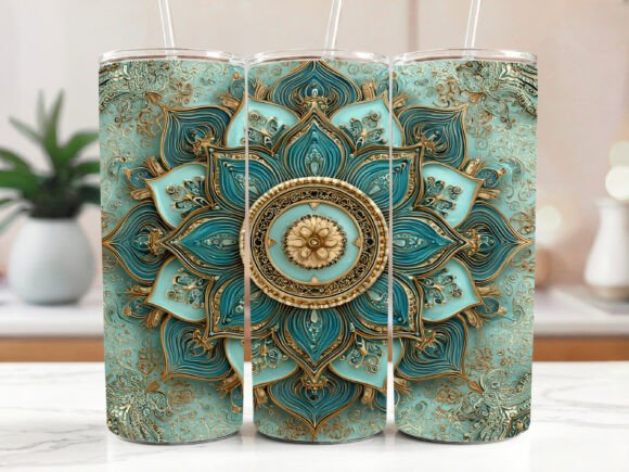 Mandala Tumbler Wrap Spiritual 20oz Graphics Tumbler Wraps