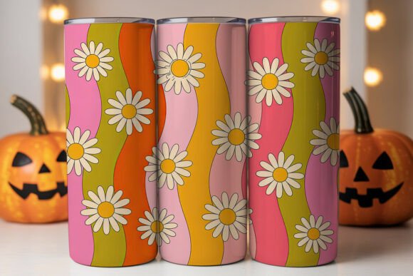 Retro Groovy Daisy Tumbler Wrap: Graphics and Tumbler Wraps Reviewed