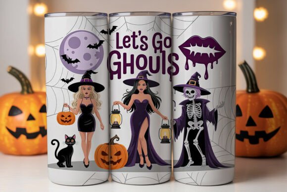 Spooky Glam Witches Tumbler Wrap Graphics Review