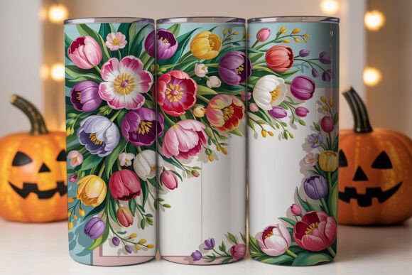 Spring Blooms 20oz Tumbler Wrap: Graphics & Tumbler Wraps Review