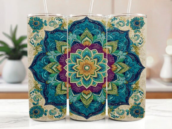 Sweary Mandala Hidden Cuss Word Graphics Tumbler Wraps